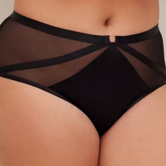 Strappy Satin Cheeky Panty With Keyhole Back From Torrid - Picture 2 of 9